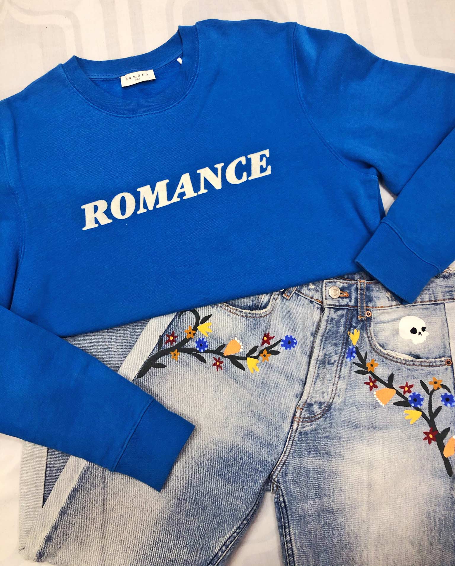 Sandro with "Romance" text Sweatshirt Andersonville