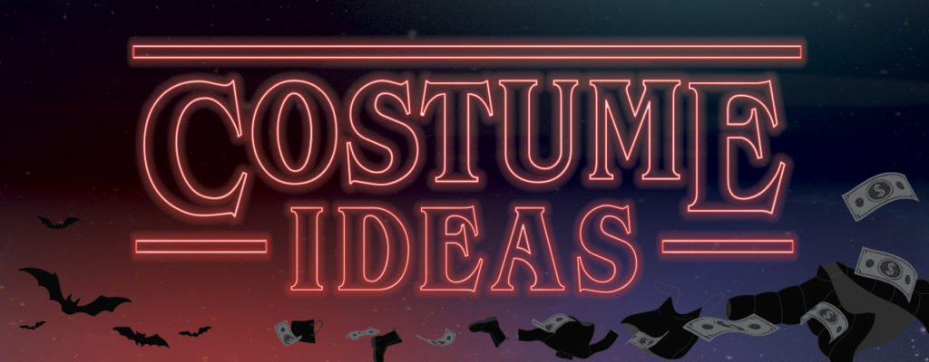 Decorative graphic that reads Costume Ideas