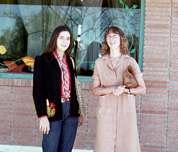 Vella Austin and Kerstin Block outside a Buffalo Exchange store