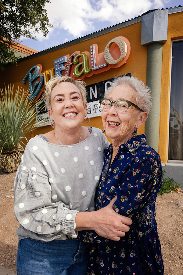 Kerstin and Rebecca Block outside Buffalo Exchange Tucson store