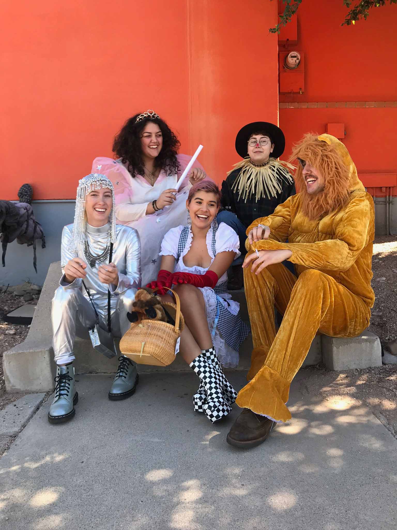 5 Buffalo employees dressed as characters from Wizard of Oz